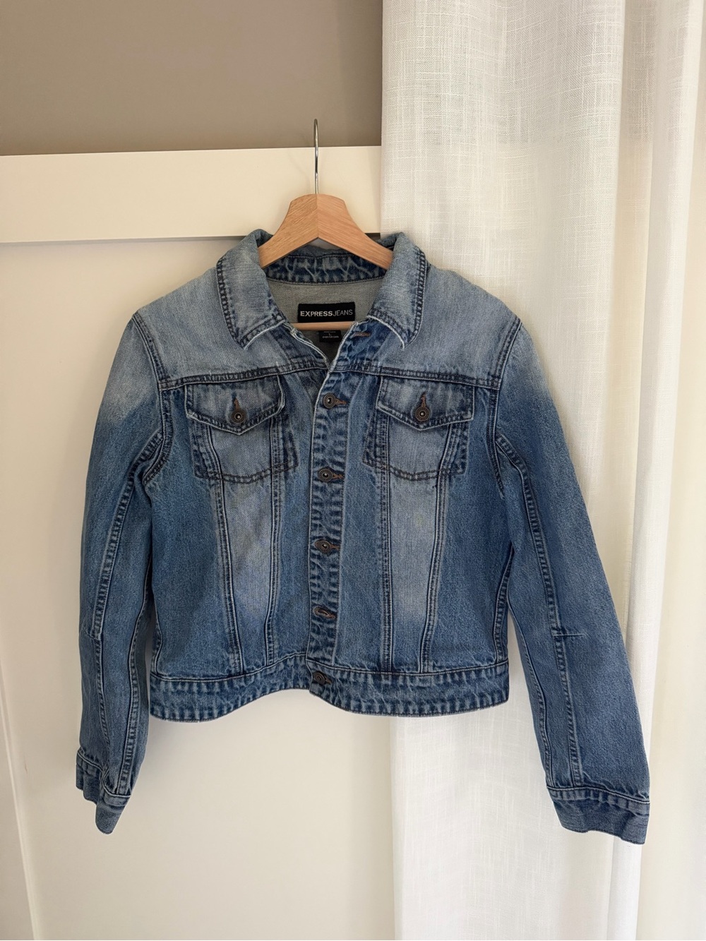 Express Light Blue Women's Denim Jacket